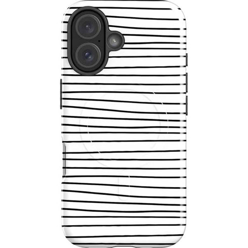 Freehand Stripes iPhone 16 Plus Magsafe Impact Case